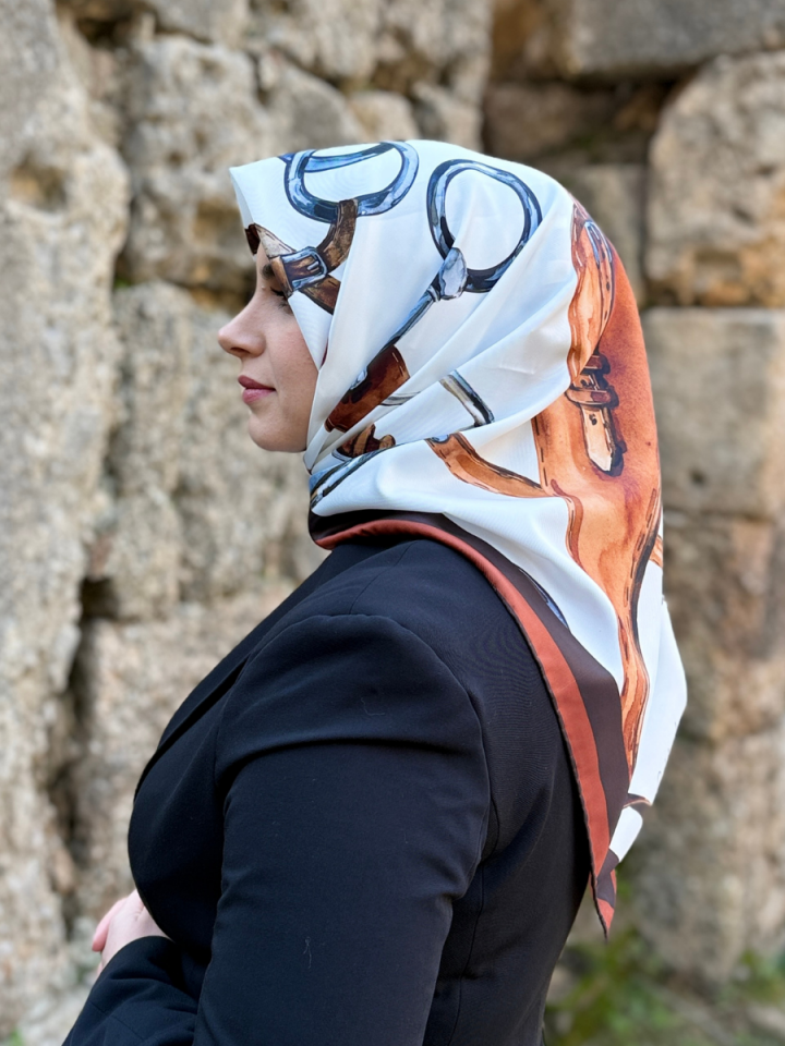 Saddle At Eyeri Desen Twill Eşarp
