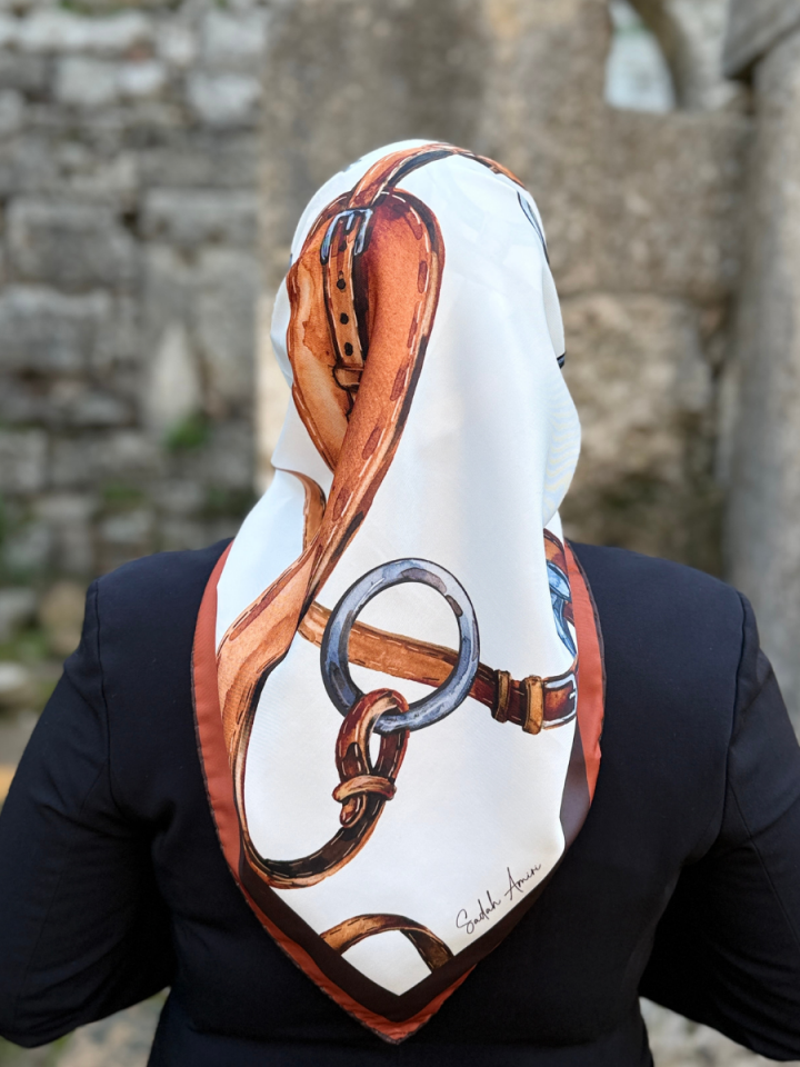 Saddle At Eyeri Desen Twill Eşarp