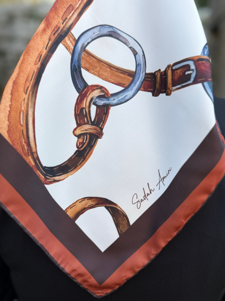 Saddle At Eyeri Desen Twill Eşarp