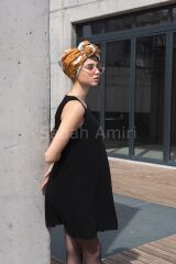 Baroque Yeşil Barok Desen Twill Eşarp